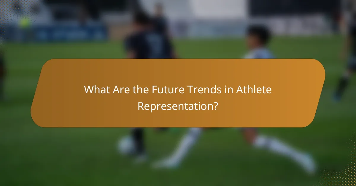 What Are the Future Trends in Athlete Representation?
